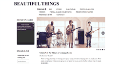 Desktop Screenshot of beautifulthingsmusic.com