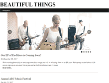 Tablet Screenshot of beautifulthingsmusic.com